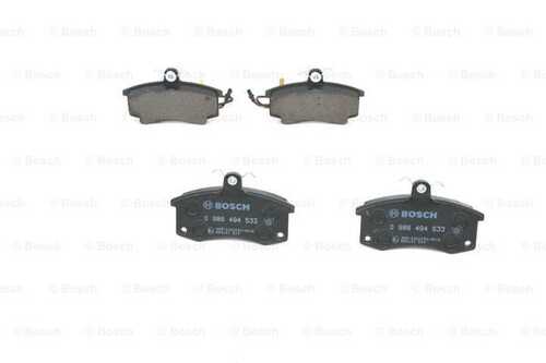 Комплект тормозных колодок дискового тормоза BOSCH 0986494533