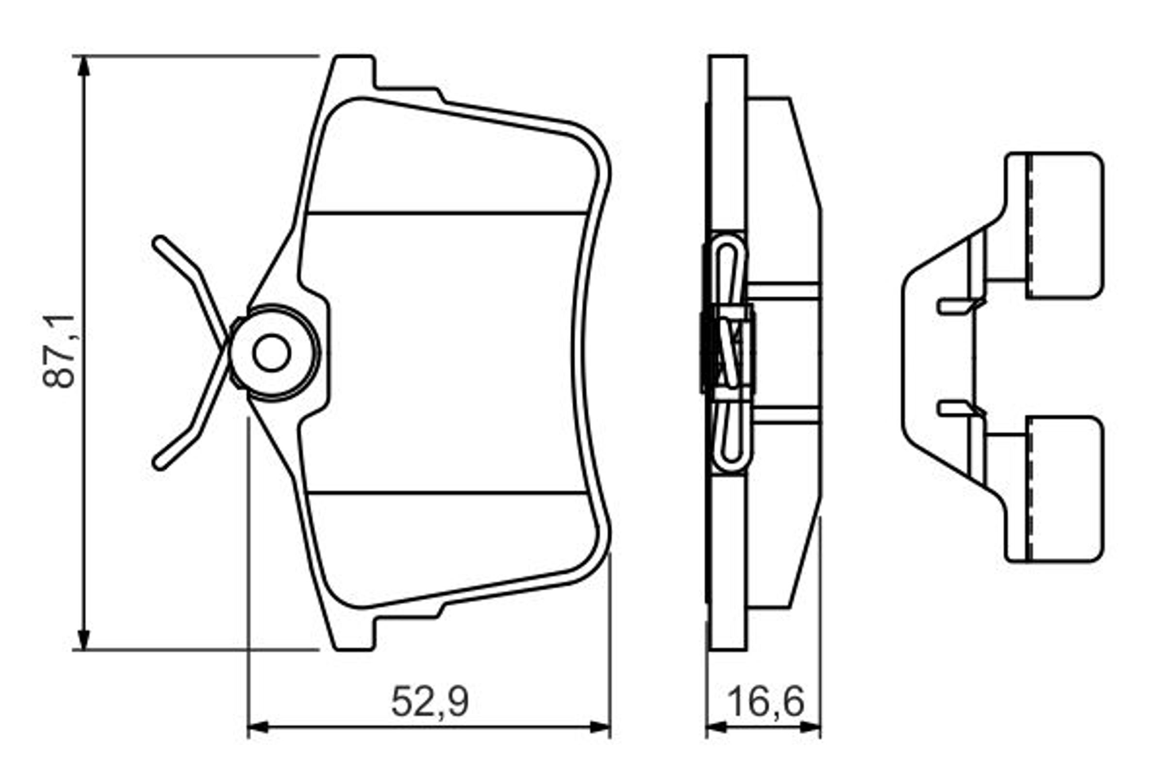 Колодки тормозные дисковые BOSCH 0986494646
