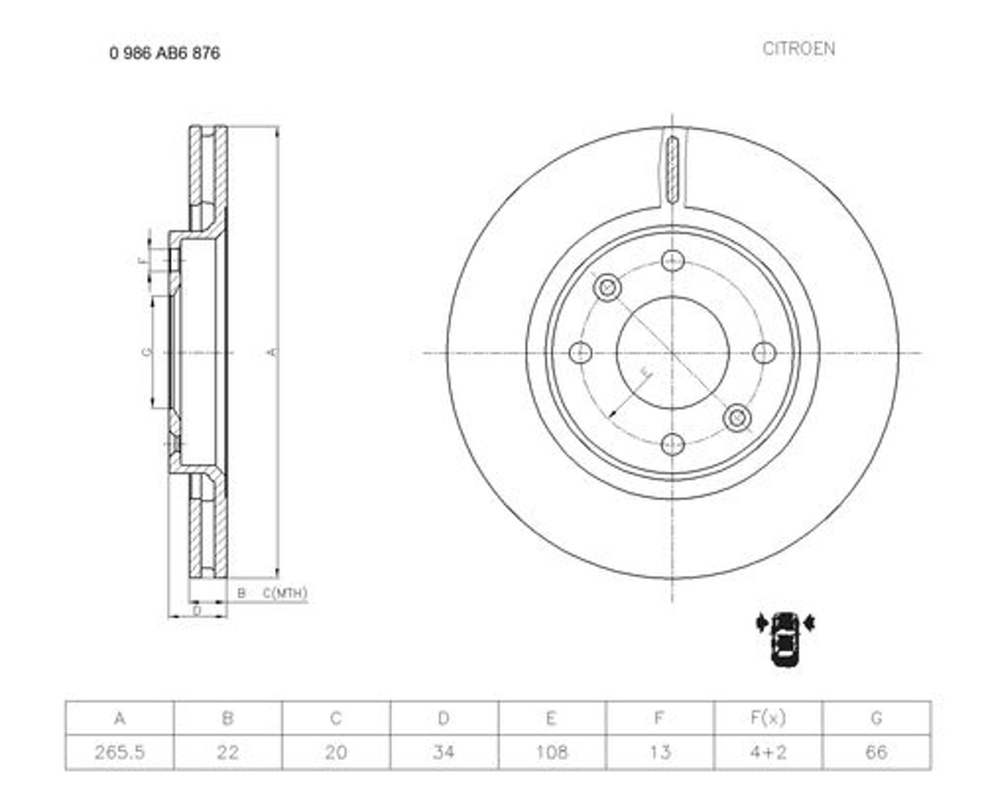 Запчасть BOSCH 0986AB6876