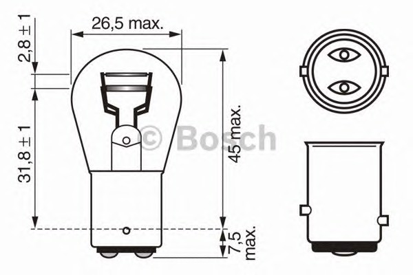 Лампа накаливания фонарь указателя поворота trucklight ws