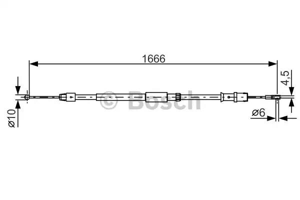 Трос стояночного тормоза BOSCH 1987482032