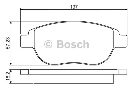 Комплект тормозных колодок дискового тормоза BOSCH 0 986 495 225
