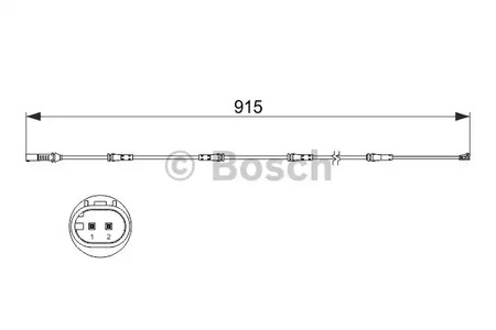 Сигнализатор износ тормозных колодок BOSCH 1 987 473 509