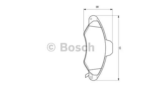 Комплект тормозных колодок дискового тормоза BOSCH 0 986 424 644