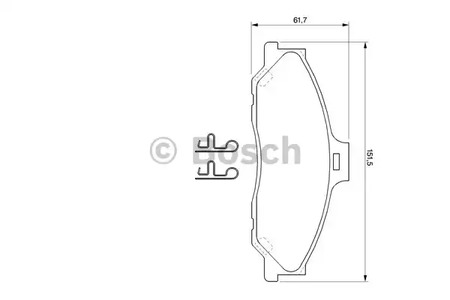 Комплект тормозных колодок дискового тормоза BOSCH 0 986 424 720