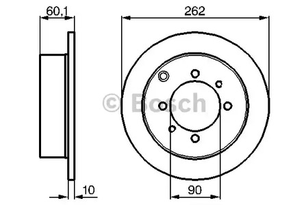 Тормозной диск BOSCH 0 986 478 655