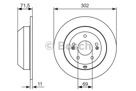Тормозной диск BOSCH 0 986 479 081