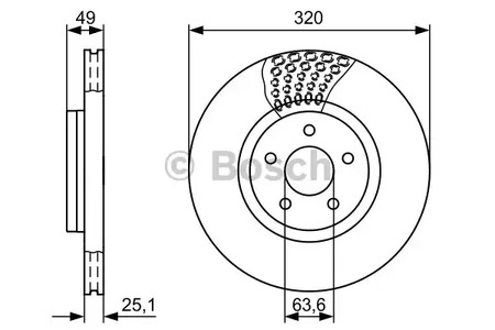 Тормозной диск BOSCH 0 986 479 660
