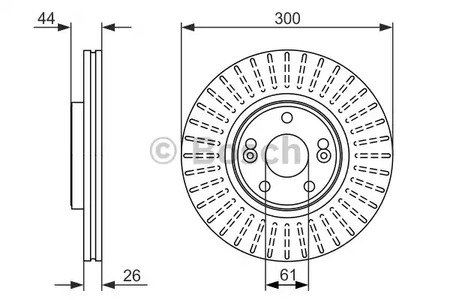 Тормозной диск BOSCH 0 986 479 668