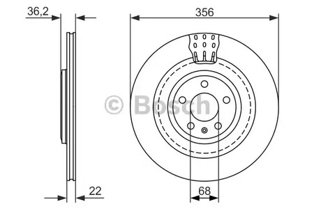 Тормозной диск BOSCH 0 986 479 749