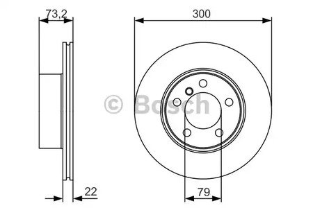 Тормозной диск BOSCH 0 986 479 A18