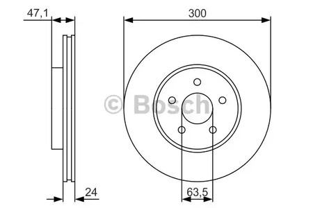 Тормозной диск BOSCH 0 986 479 S48