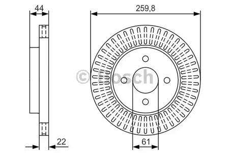 Тормозной диск BOSCH 0 986 479 U02
