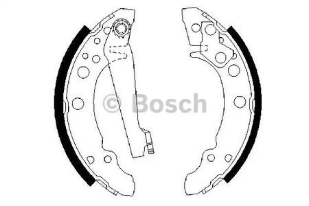 Комплект тормозных колодок BOSCH 0 986 487 002