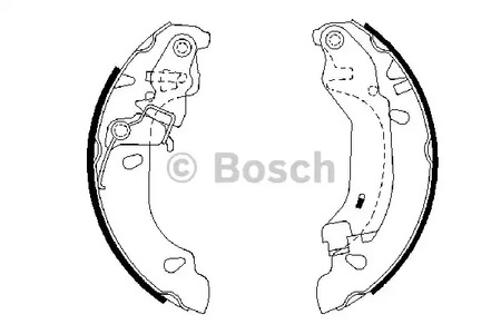 Комплект тормозных колодок BOSCH 0 986 487 669