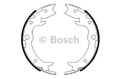 Комплект колодок стояночного тормоза BOSCH 0 986 487 686
