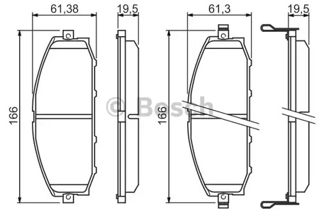 Комплект тормозных колодок дискового тормоза BOSCH 0 986 494 150
