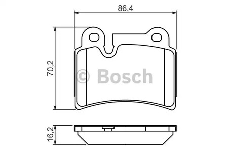 Комплект тормозных колодок дискового тормоза BOSCH 0 986 494 210