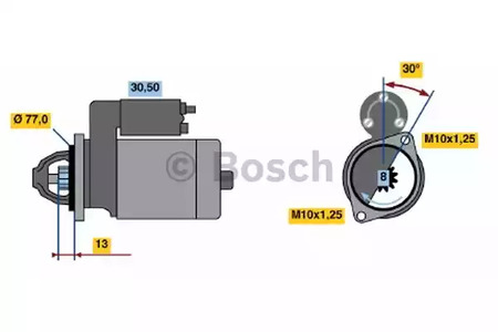 Стартер BOSCH 0 986 020 411