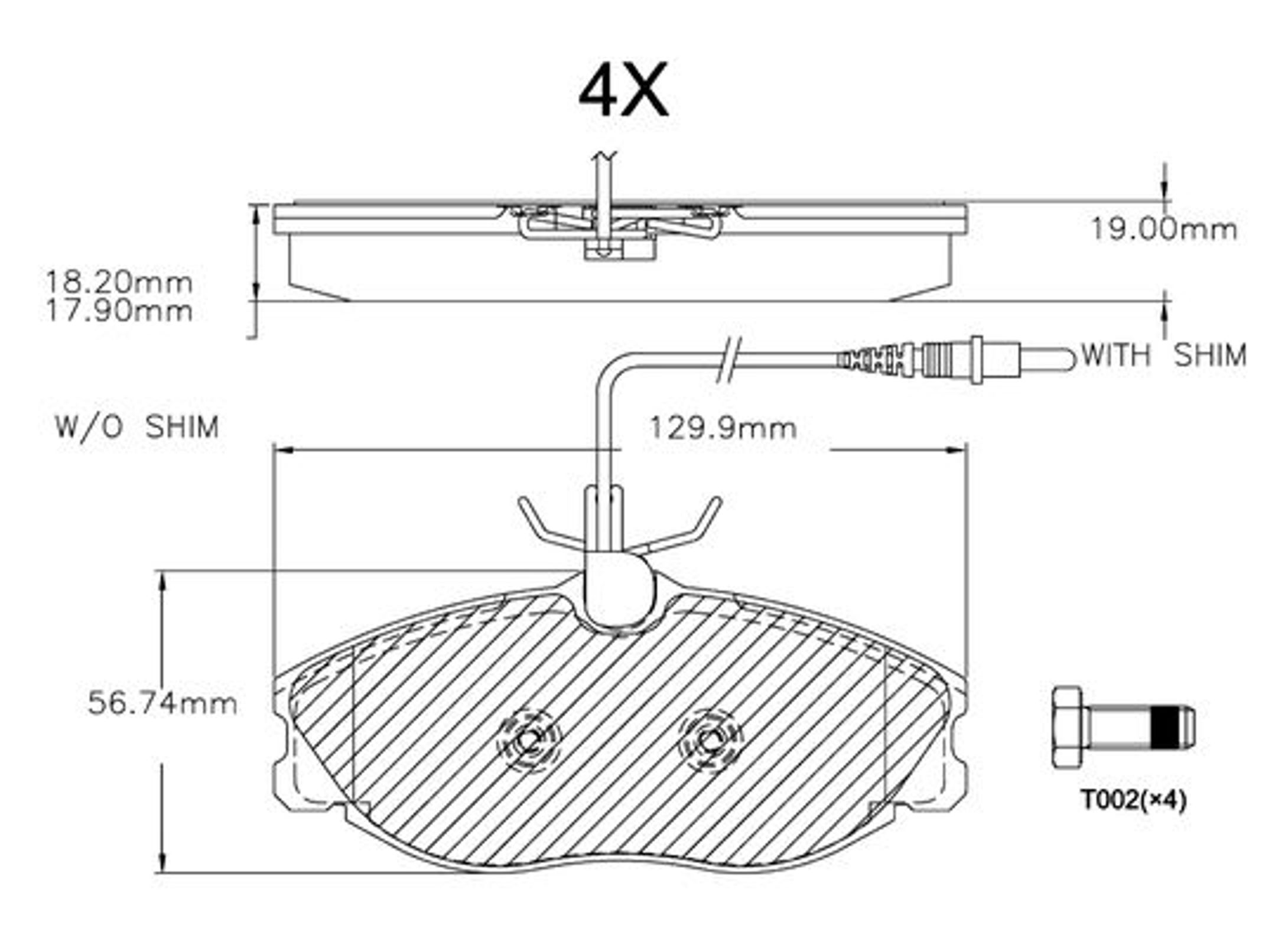 Комплект тормозных колодок дисковый тормоз BOSCH F03A150026