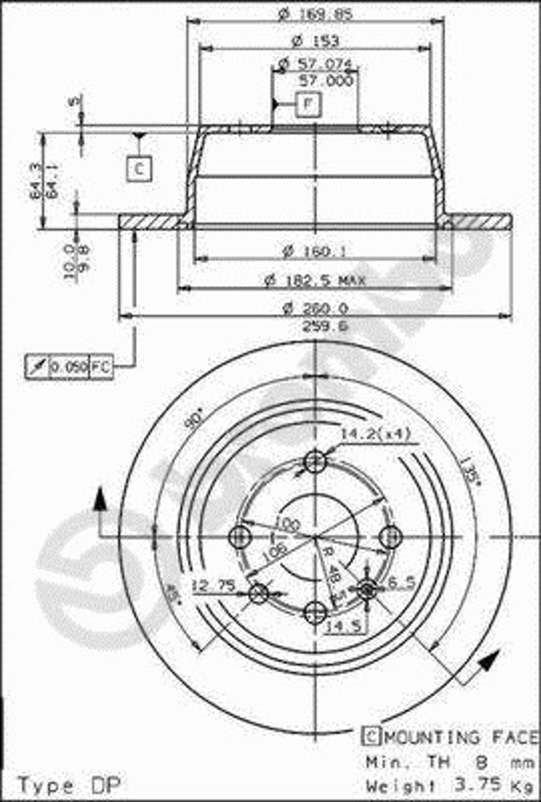 Диск тормозной BRECO BS 7431