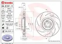 Диск тормозной BREMBO 09E13711
