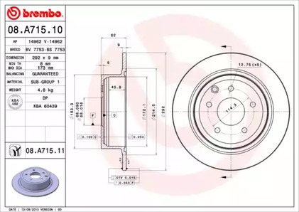 Тормозной диск prime line - uv coated
