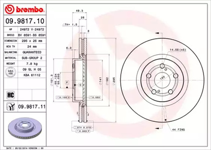 Тормозной диск prime line - uv coated