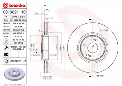Тормозной диск prime line - uv coated