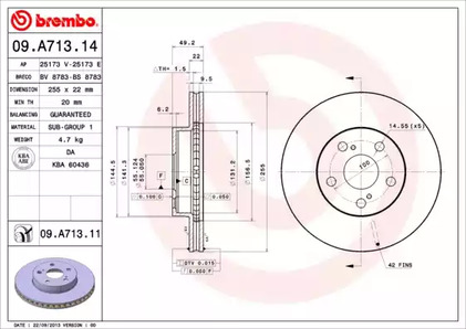 Тормозной диск prime line - uv coated