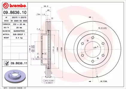 Тормозной диск prime line - uv coated