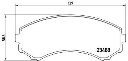 Тормозные колодки BREMBO P 54 029