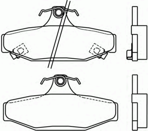 Тормозные колодки BREMBO P15004