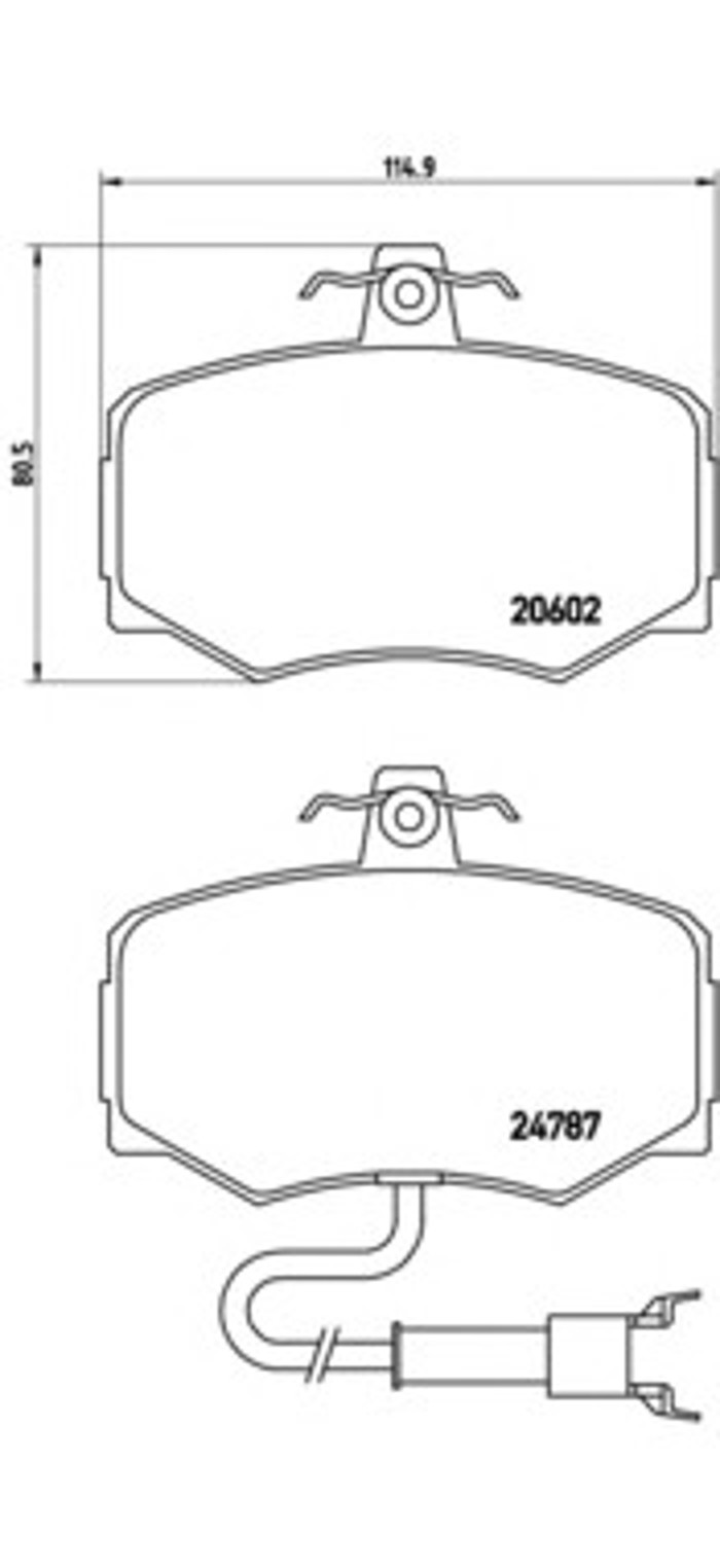 Колодки тормозные дисковые BREMBO P36009
