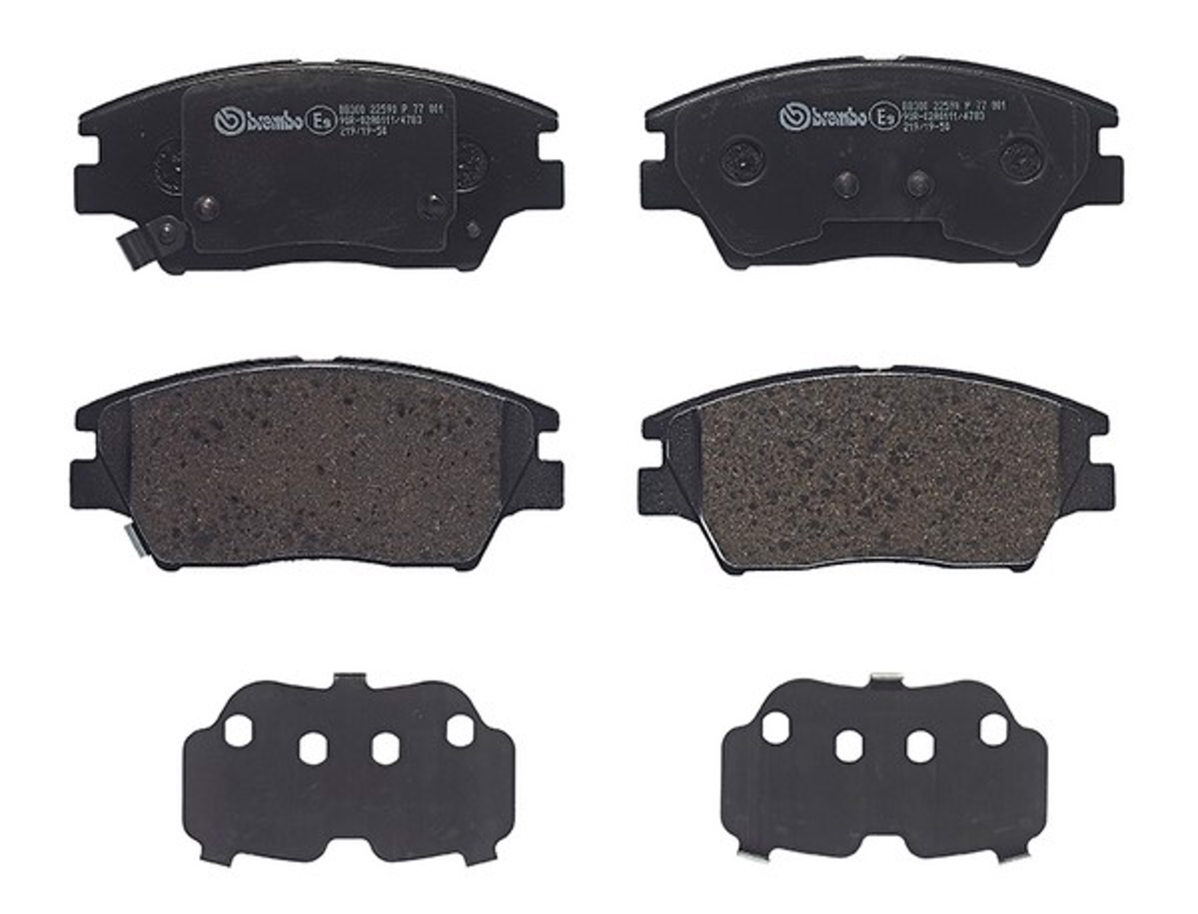 Колодки тормозные дисковые передние ssangyong tivoli 01/15- / ssangyong xlv closed off-road vehicle 04/16- BREMBO P77001