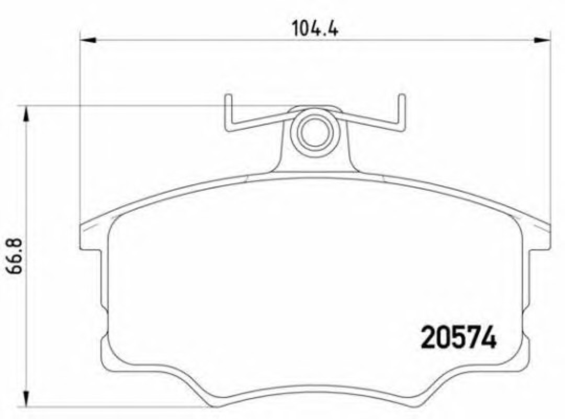 Колодки тормозные дисковые BREMBO P85010