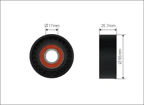 500342 ролик генератора натяжной bmw 357-ser (f30 f10 g30 g11) 1.8-2.0d (без крон CAFFARO 500342