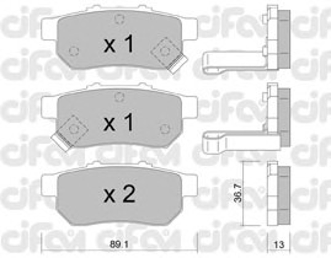 Колодки тормозные дисковые CIFAM 822-176-1