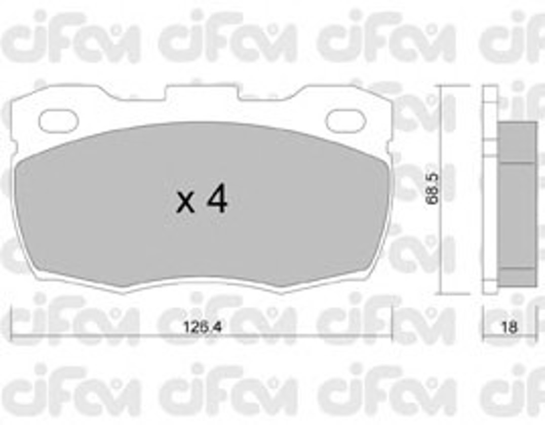 Колодки тормозные дисковые CIFAM 822-352-0