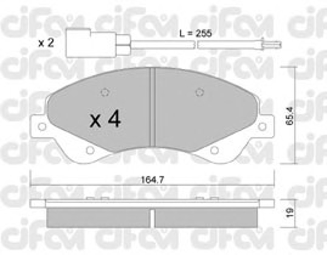 Колодки тормозные дисковые CIFAM 822-679-0