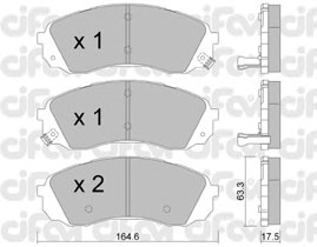 Колодки тормозные дисковые CIFAM 822-785-0
