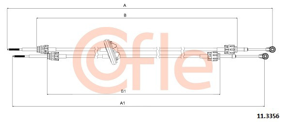 Трос механической коробки передач COFLE 92.11.3356
