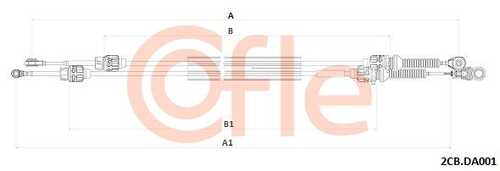 Трос кпп COFLE 92.2CB.DA001
