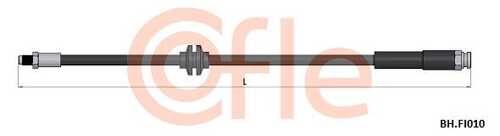 Шланг тормозной задн citroen jumper 14- / peugeot boxer 14- / fiat ducato 06- COFLE 92.BH.FI010