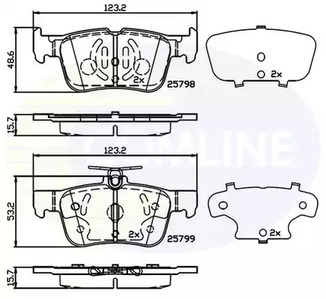 Тормозные колодки COMLINE CBP02243