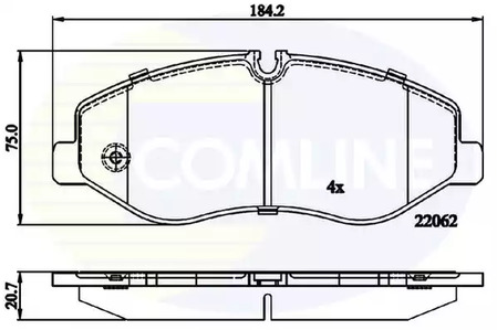 Тормозные колодки COMLINE CBP02317