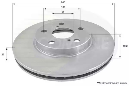 Тормозные диски COMLINE ADC0171V