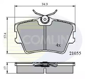 Колодки тормозные дисковые COMLINE CBP0272