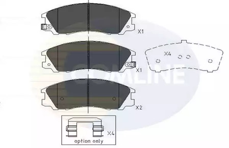 Колодки тормозные дисковые COMLINE CBP31291