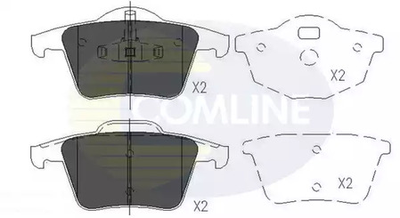 Колодки vol xc 02 - 07 COMLINE CBP06027